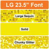 LG 23.5" Font - Yellow - Yard Card(s)