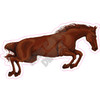 Horse Running - Style A - Yard Card