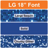 LG 18" Font - Medium Blue - Yard Card(s)