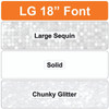 LG 18" Font - White - Yard Card(s)