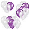 Balloon Cluster - White & Purple - Yard Card