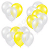 Balloon Cluster - White & Yellow - Yard Card