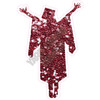 Graduation - Chunky Glitter Burgundy - Silhouette - Style F