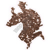 Graduation - Chunky Glitter Brown - Silhouette - Style C