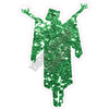 Graduation - Chunky Glitter Medium Green - Silhouette - Style F