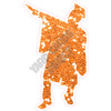 Graduation - Chunky Glitter Orange - Silhouette - Style B