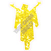 Graduation - Chunky Glitter Yellow - Silhouette - Style F
