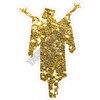 Graduation - Chunky Glitter Yellow Gold - Silhouette - Style F