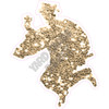 Graduation - Chunky Glitter Old Gold - Silhouette - Style C