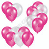 Balloon Cluster - Hot Pink & White - Yard Card