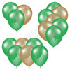 Balloon Cluster - Medium Green & Old Gold - Yard Card