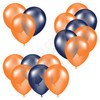 Balloon Cluster - Orange & Dark Blue - Yard Card