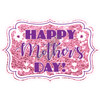 Statement - Happy Mothers Day - Chunky Glitter Light Pink & Purple - Style A - Yard Card