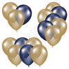 Balloon Cluster - Old Gold & Dark Blue - Yard Card