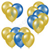 Balloon Cluster - Yellow Gold & Medium Blue - Yard Card