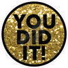 Statement - You Did It! - Chunky Glitter Yellow Gold - Style A - Yard Card