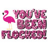 Statement - You've Been Flocked! - Chunky Glitter Hot Pink - Style A - Yard Card