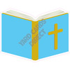 Open Bible - Light Blue - Style A - Yard Card