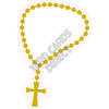 Rosary Beads - Yellow Gold - Style A - Yard Card