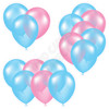 Balloon Cluster - Light Blue & Light Pink - Yard Card