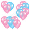 Balloon Cluster - Light Pink & Light Blue - Yard Card