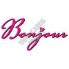 Statement - Bonjour - Hot Pink - Style A - Yard Card