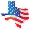 Texas American Flag - Style A - Yard Card