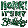 Statement - Honk! It's My Birthday - Chunky Glitter Dark Green - Style A - Yard Card