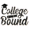 Statement - College Bound - Chunky Glitter Old Gold - Style A - Yard Card