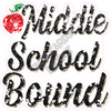 Statement - Middle School Bound - Chunky Glitter Old Gold - Style A - Yard Card