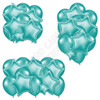 Balloon And Foil Star Cluster - Teal - Yard Card