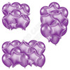 Balloon And Foil Star Cluster - Purple - Yard Card