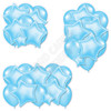 Balloon And Foil Star Cluster - Light Blue - Yard Card