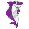 Shark - Purple - Style A - Yard Card