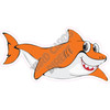 Shark - Orange - Style C - Yard Card