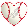 Baseball Heart - Style A - Yard Card