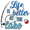 Statement - Life Is Better At The Lake - Style A - Yard Card