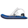 Fishing Speedboat - Medium Blue - Style A - Yard Card