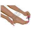 Toe Nails Dark Skin - Hot Pink - Style A - Yard Card