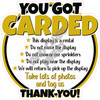 Round You Got Carded - Yellow Gold - Style A - Yard Card