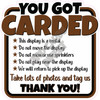 Square You Got Carded - Brown - Style A - Yard Card