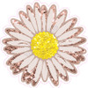 Flower - Style A - Chunky Glitter Rose Gold - Yard Card