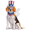 America Beagle - Style A - Yard Card