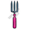 Garden Fork - Hot Pink - Style A - Yard Card