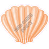 Seashell - Orange - Style I - Yard Card