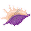 Seashell - Purple - Style J - Yard Card