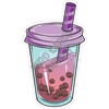 Boba Tea - Purple - Style A - Yard Card