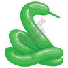 Balloon Animal - Snake - Style A - Yard Card