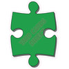 Puzzle Piece - Medium Green - Style C - Yard Card
