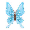 Butterfly - Chunky Glitter Light Blue - Style A - Yard Card
